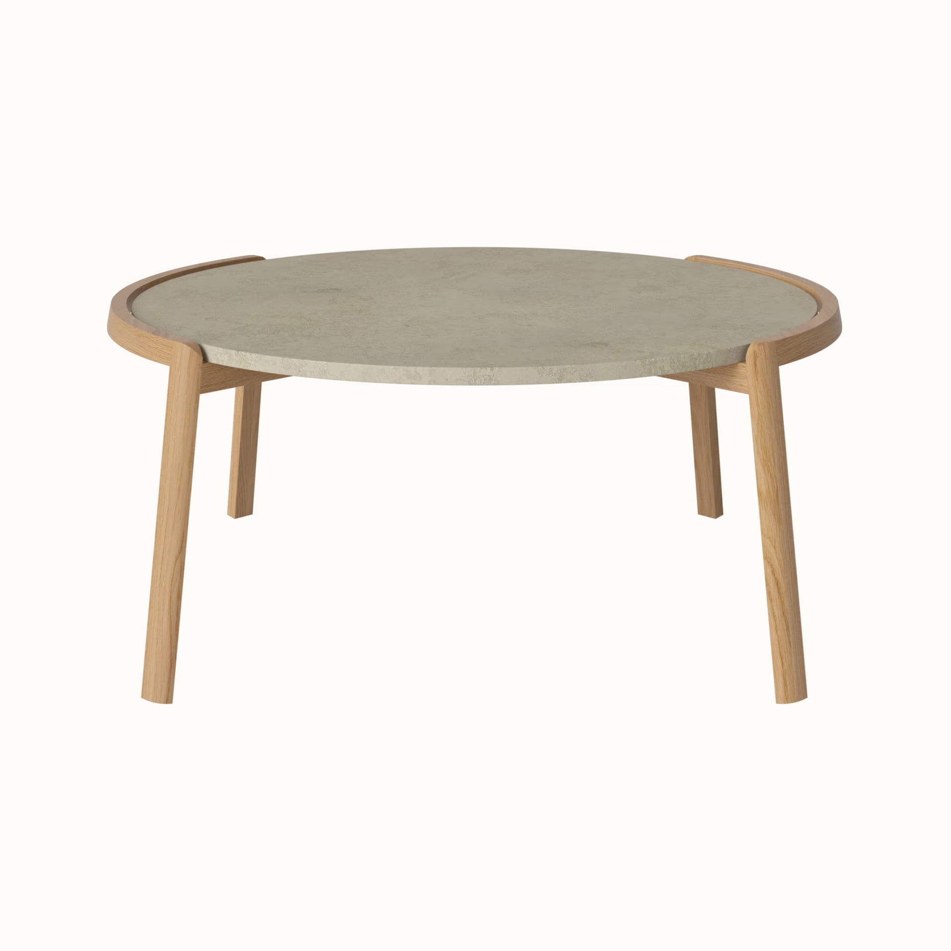 Oval Stone Coffee Table