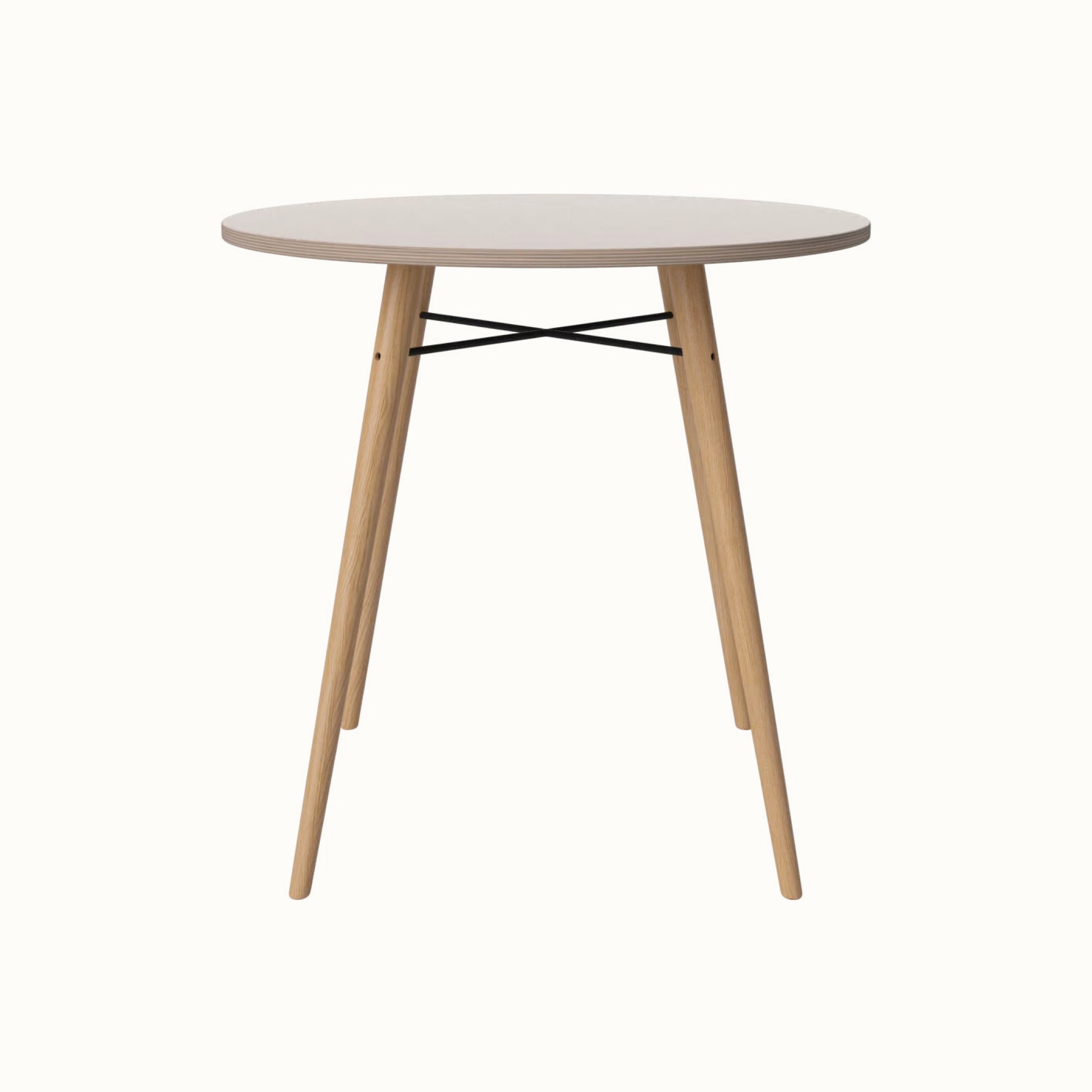 Round Bistro Table with Cross Legs