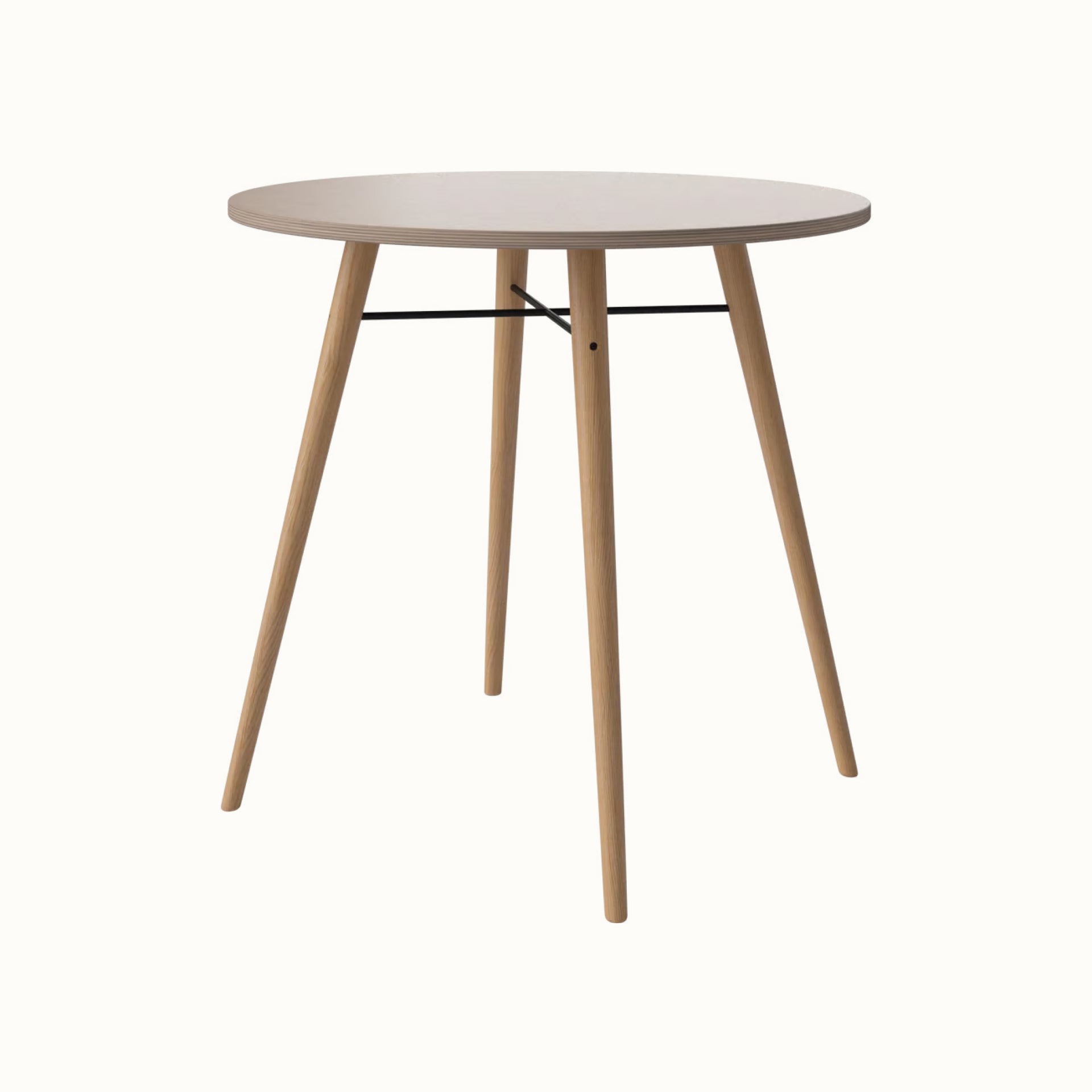 Round Bistro Table with Cross Legs